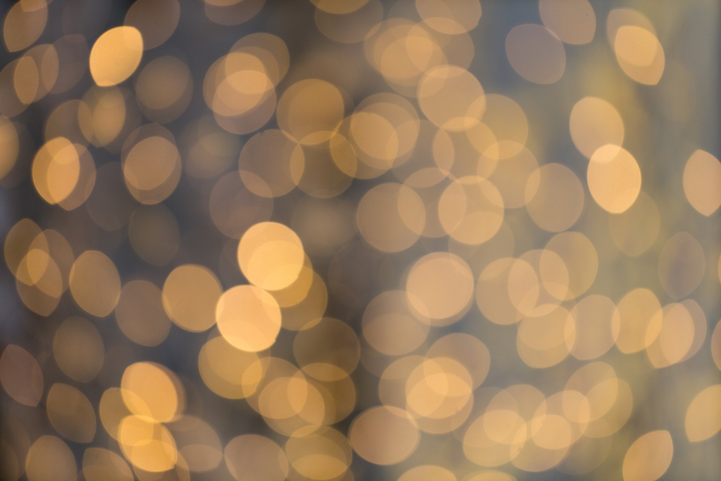 Blurred Golden Lights Bokeh